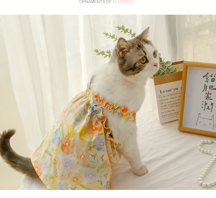 油彩花吊带裙详情_10