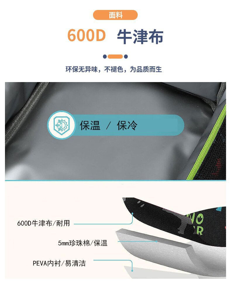 学生卡通保温保鲜午餐包