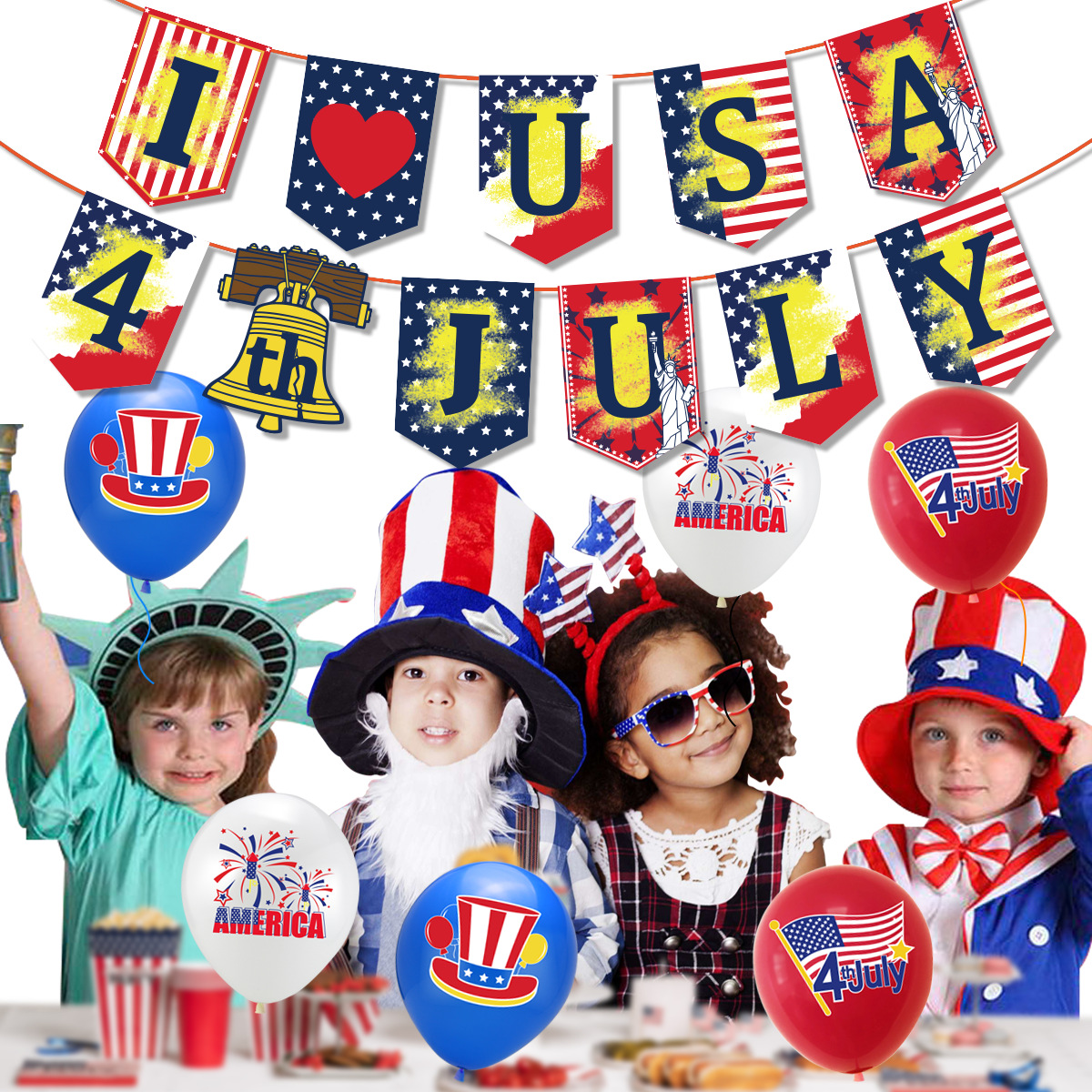 美国独立日场景图