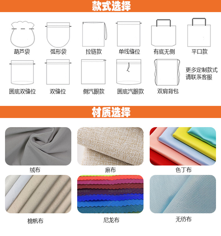 款式和材质选择