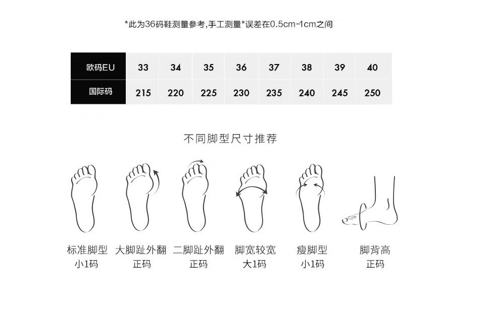 尺码表