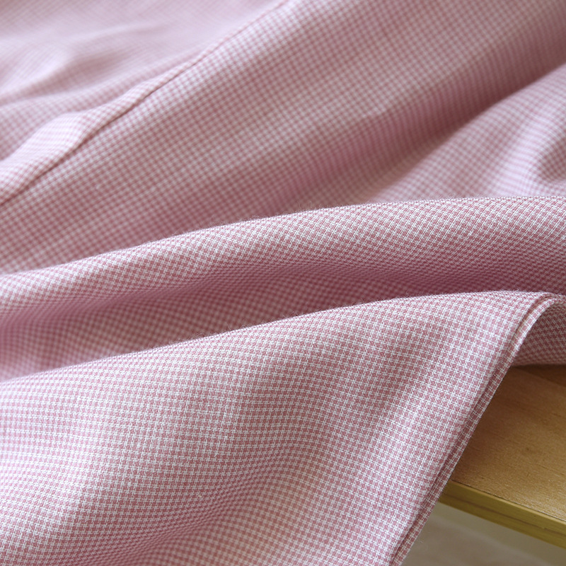 小格子纱布套装