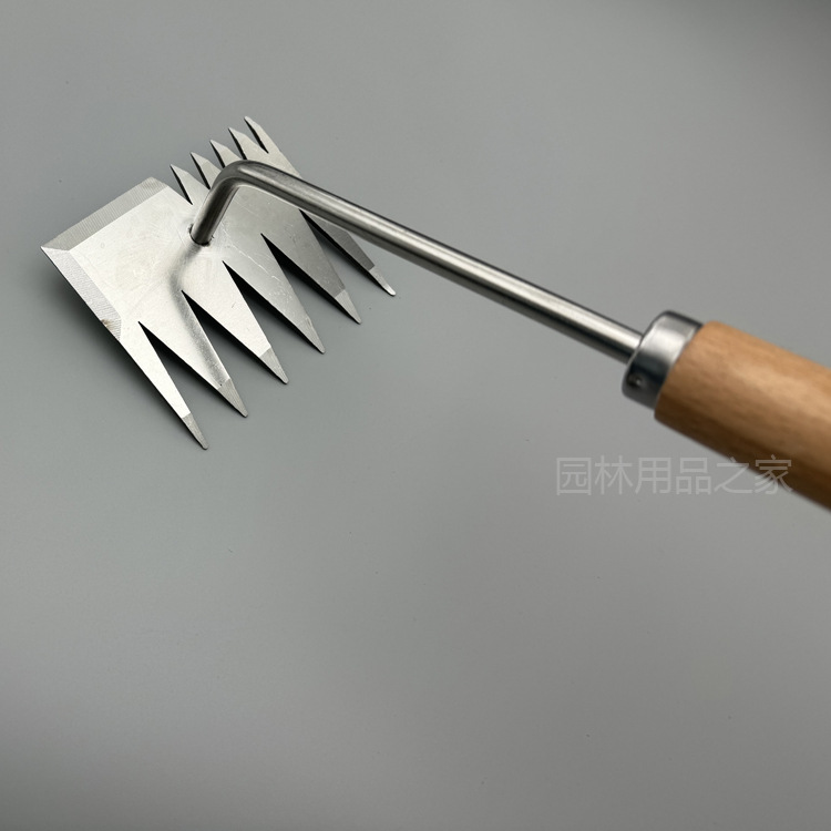 榉木柄不锈钢勾草器除草器6.jpg
