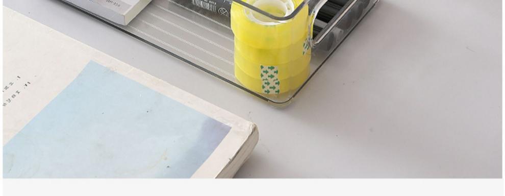 桌面收纳盒透明化妆品面膜整理盒亚克力零食筐家用厨房杂物储物盒