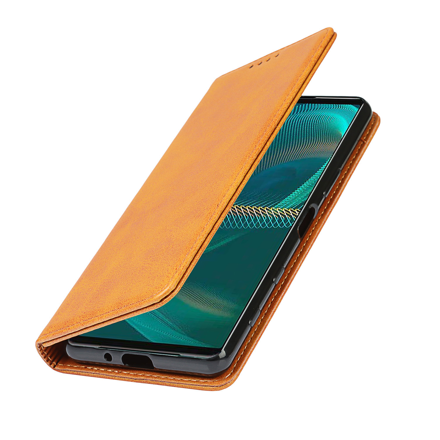 索尼 Xperia 5 III 小牛纹强磁皮套