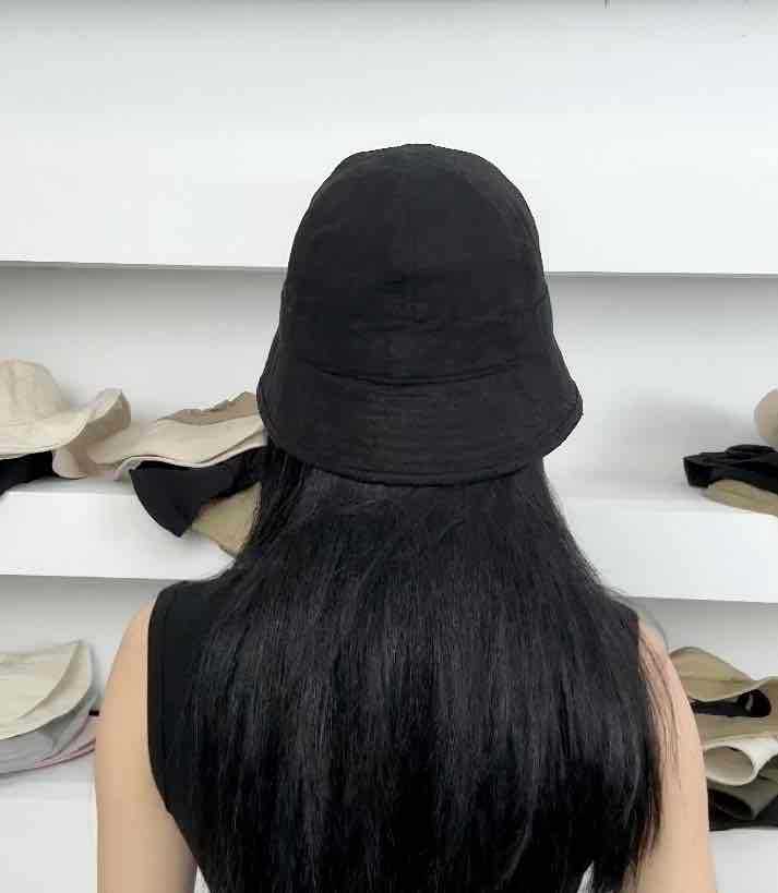 YF126-亚麻圆顶小檐盆帽