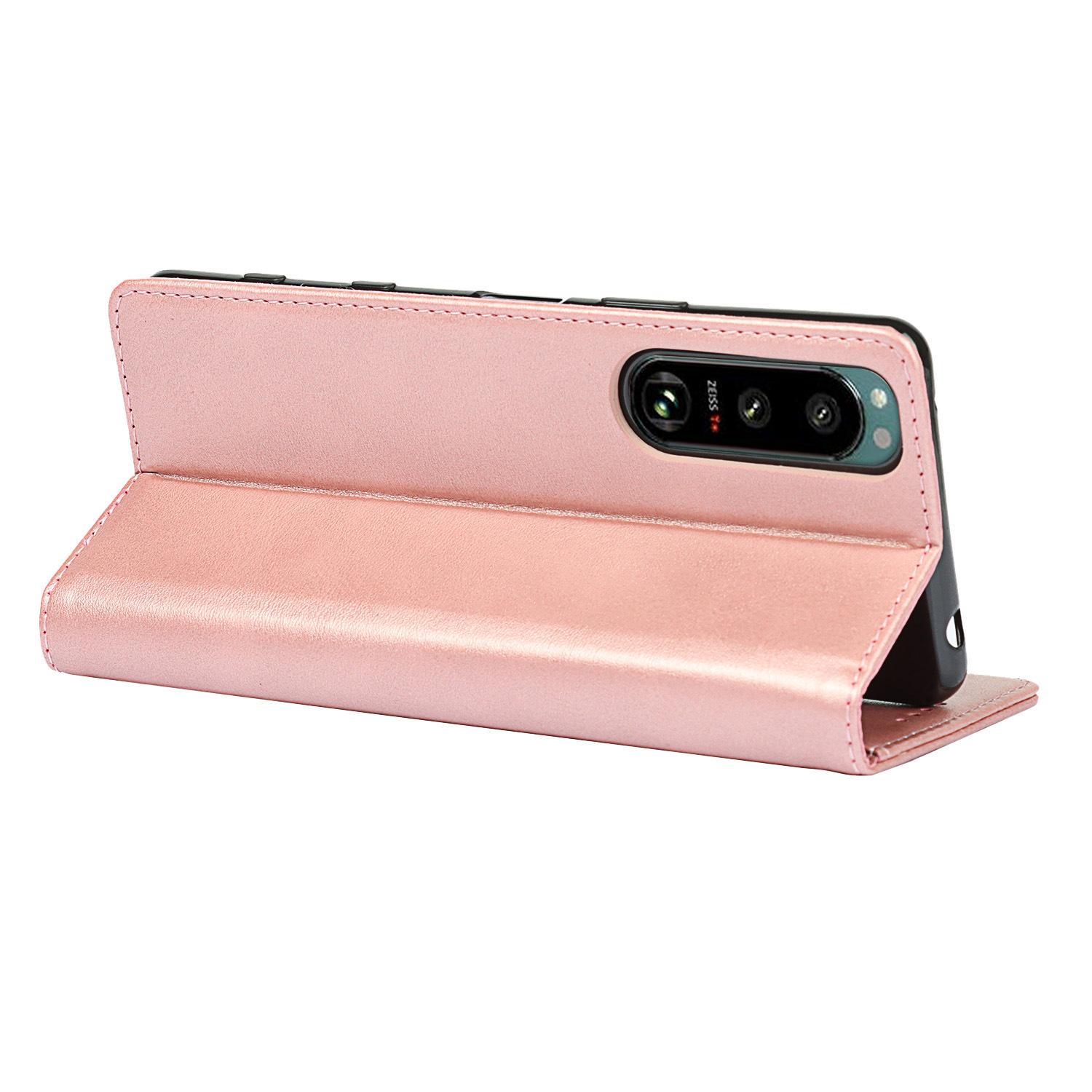 索尼 Xperia 5 III 小牛纹强磁皮套