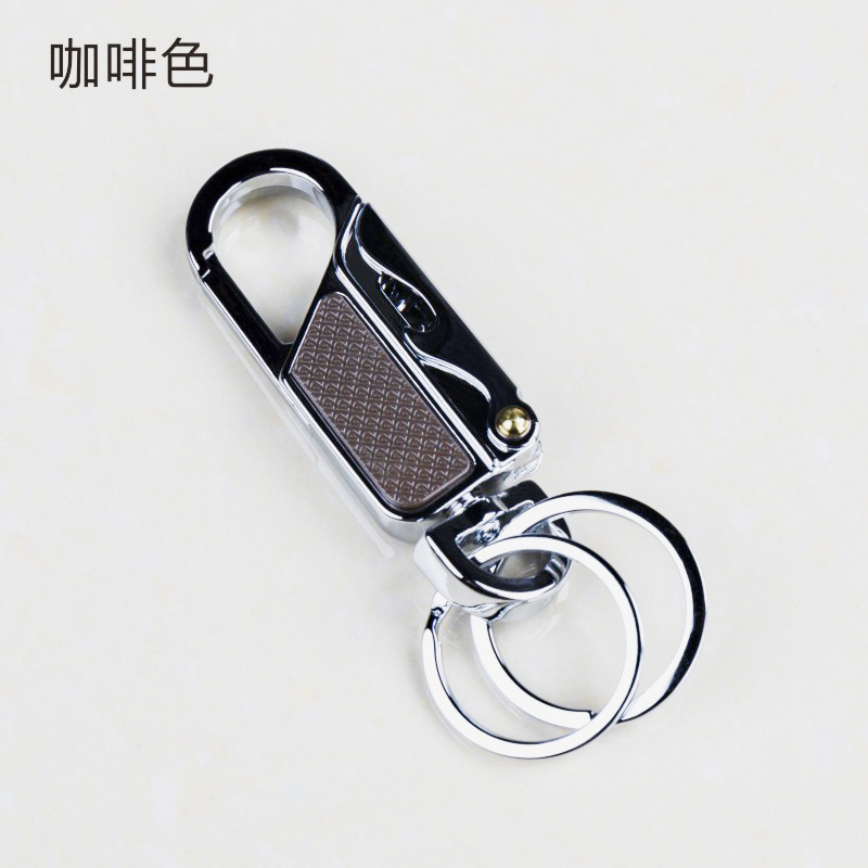 多用途金属钥匙扣腰挂汽车锁匙链圈环开瓶器红酒开