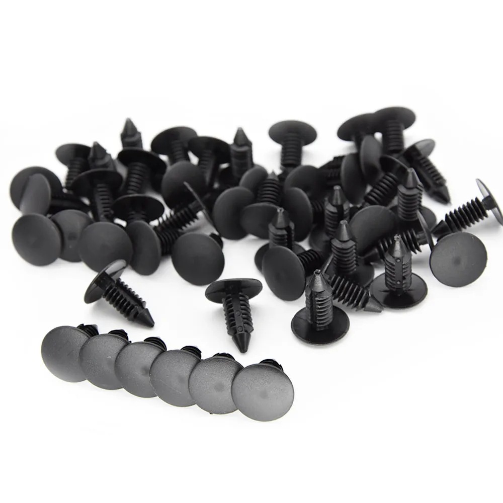 10Pcs-Set-Black-Plastic-Rivets