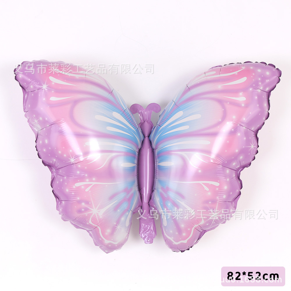 双翅紫蝴蝶 82×52CM