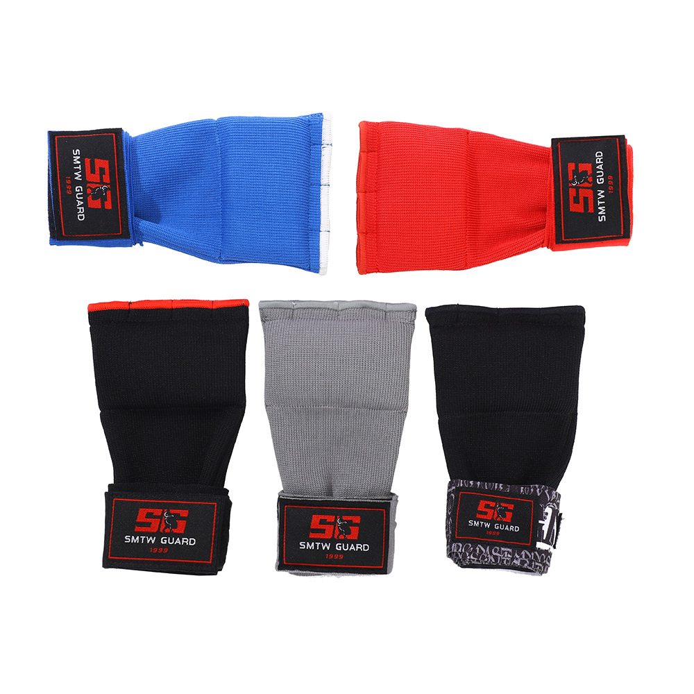 半指针织凝胶手套绑带款