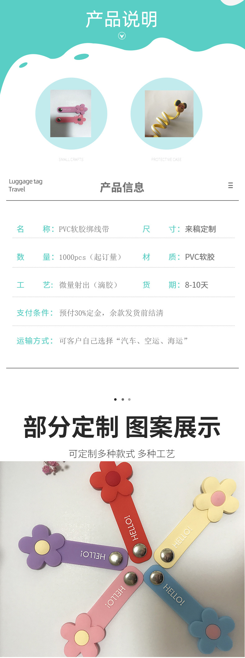 纽扣式耳机集线器绑线器