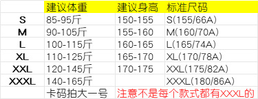 尺码推荐