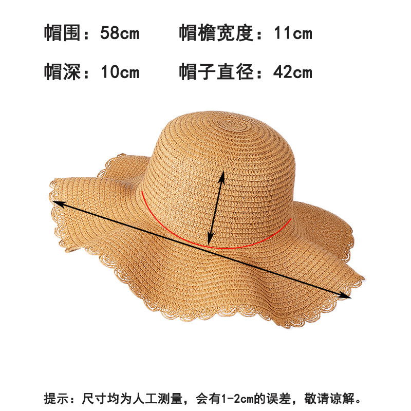 成人大波浪花边尺寸图