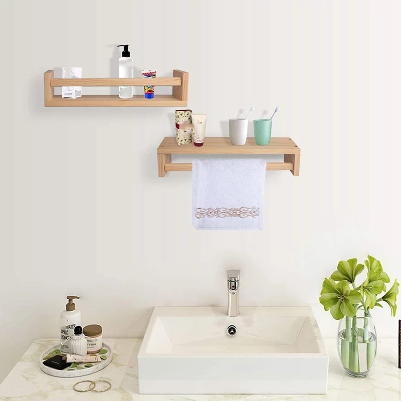 2Pcs-Bookshelf-Natural-Wood-Fl