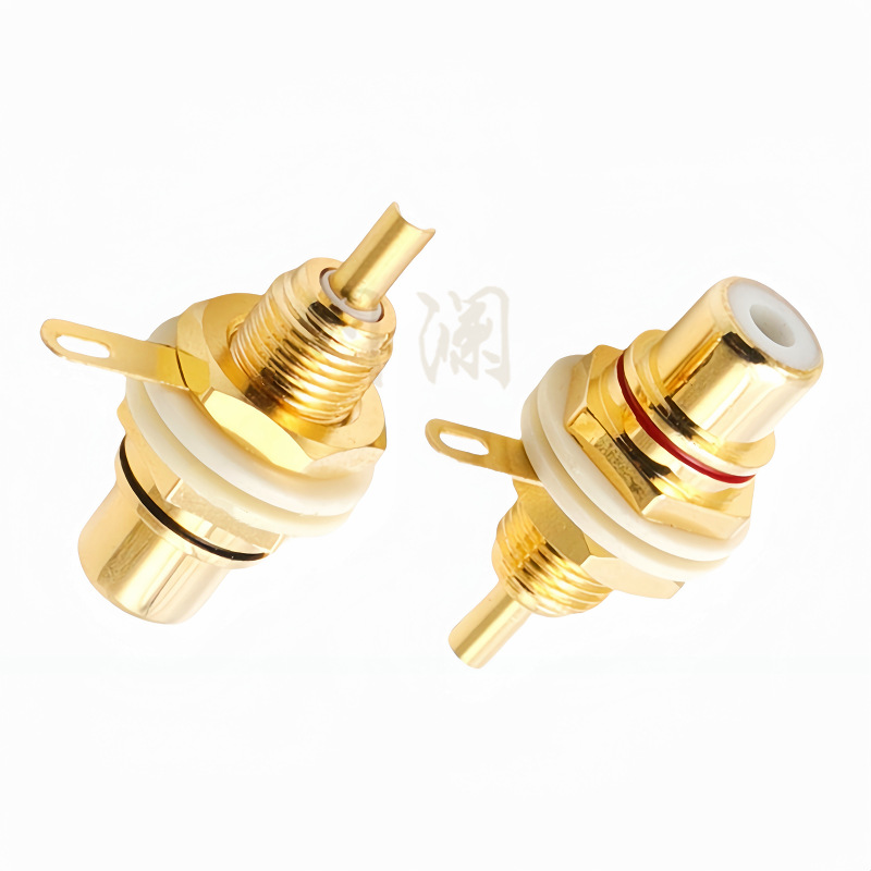 RCA母座带螺母垫片2