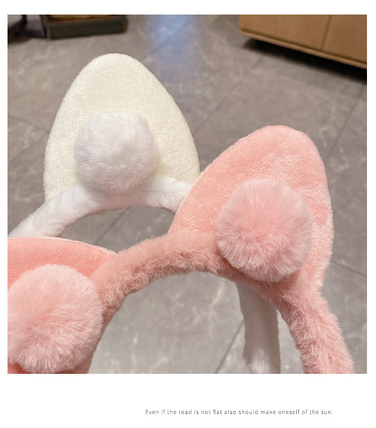 毛绒猫耳朵发箍