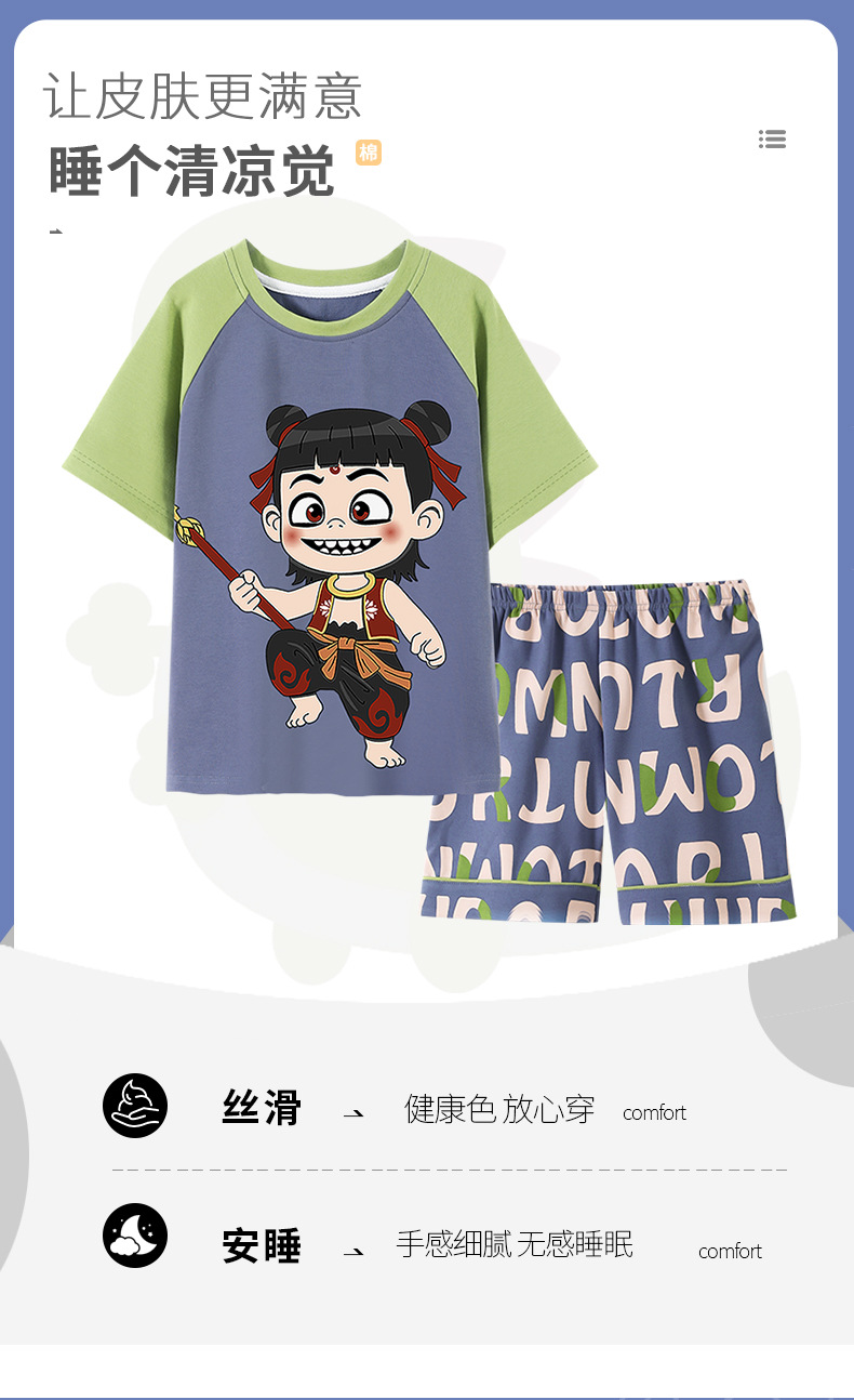 复制_2025新款儿童哪吒睡衣男童春夏季款短袖.jpg