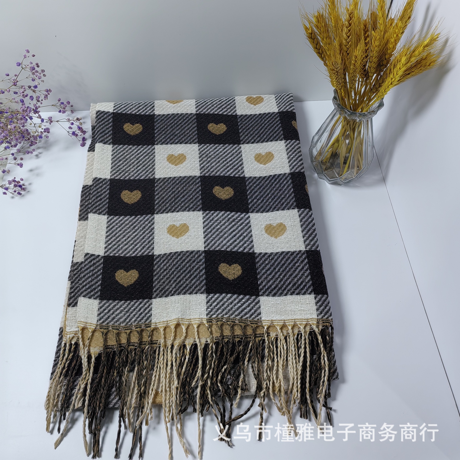 围巾韩系氛围感