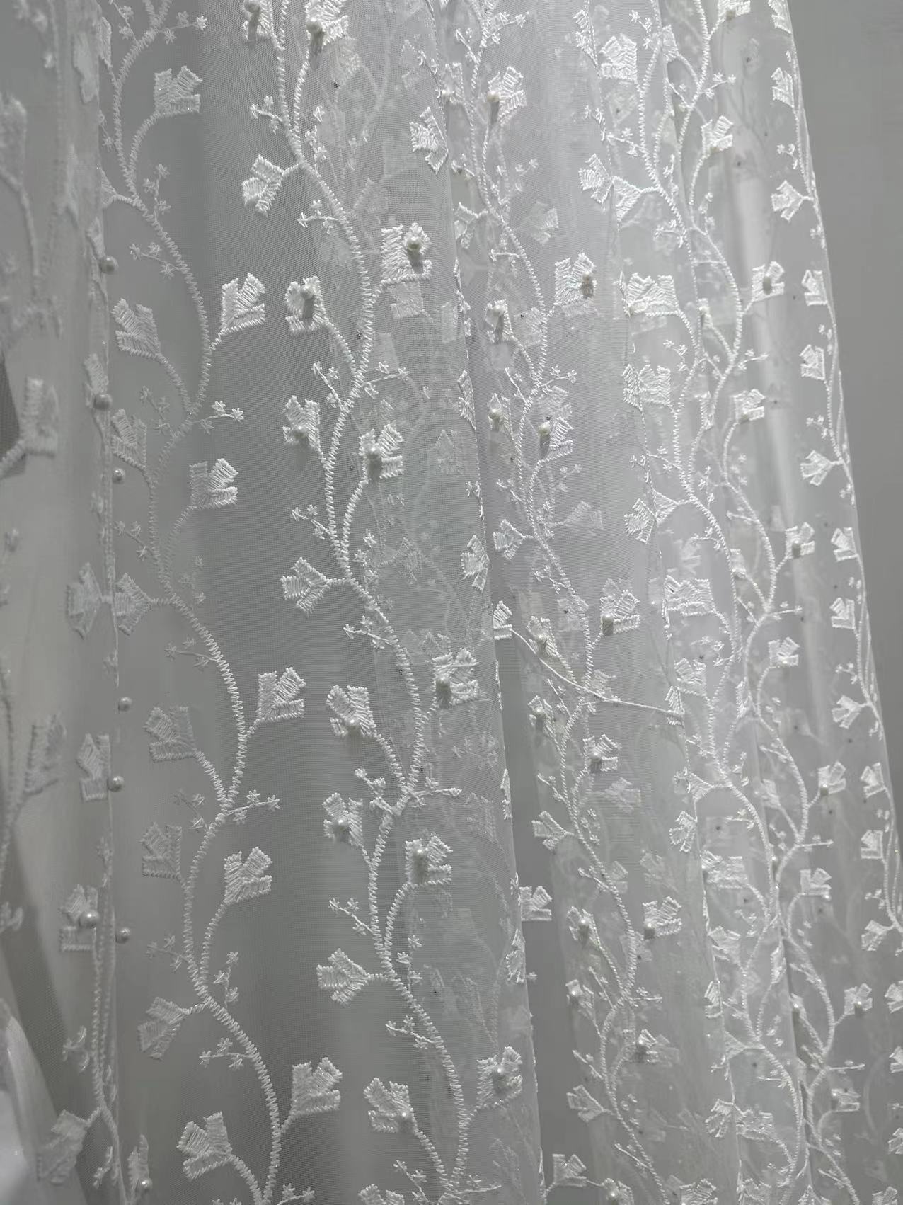 简约轻奢阳台卧室提花纱