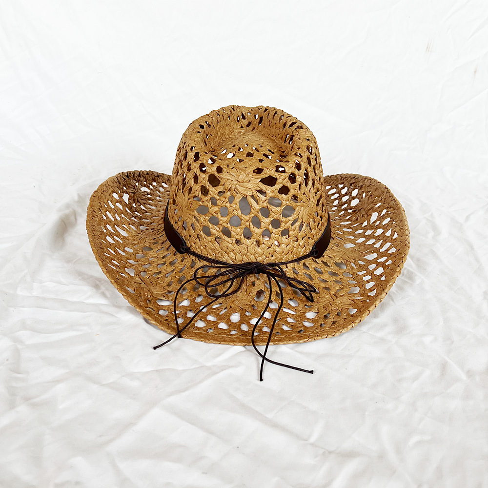 牛仔镂空草帽