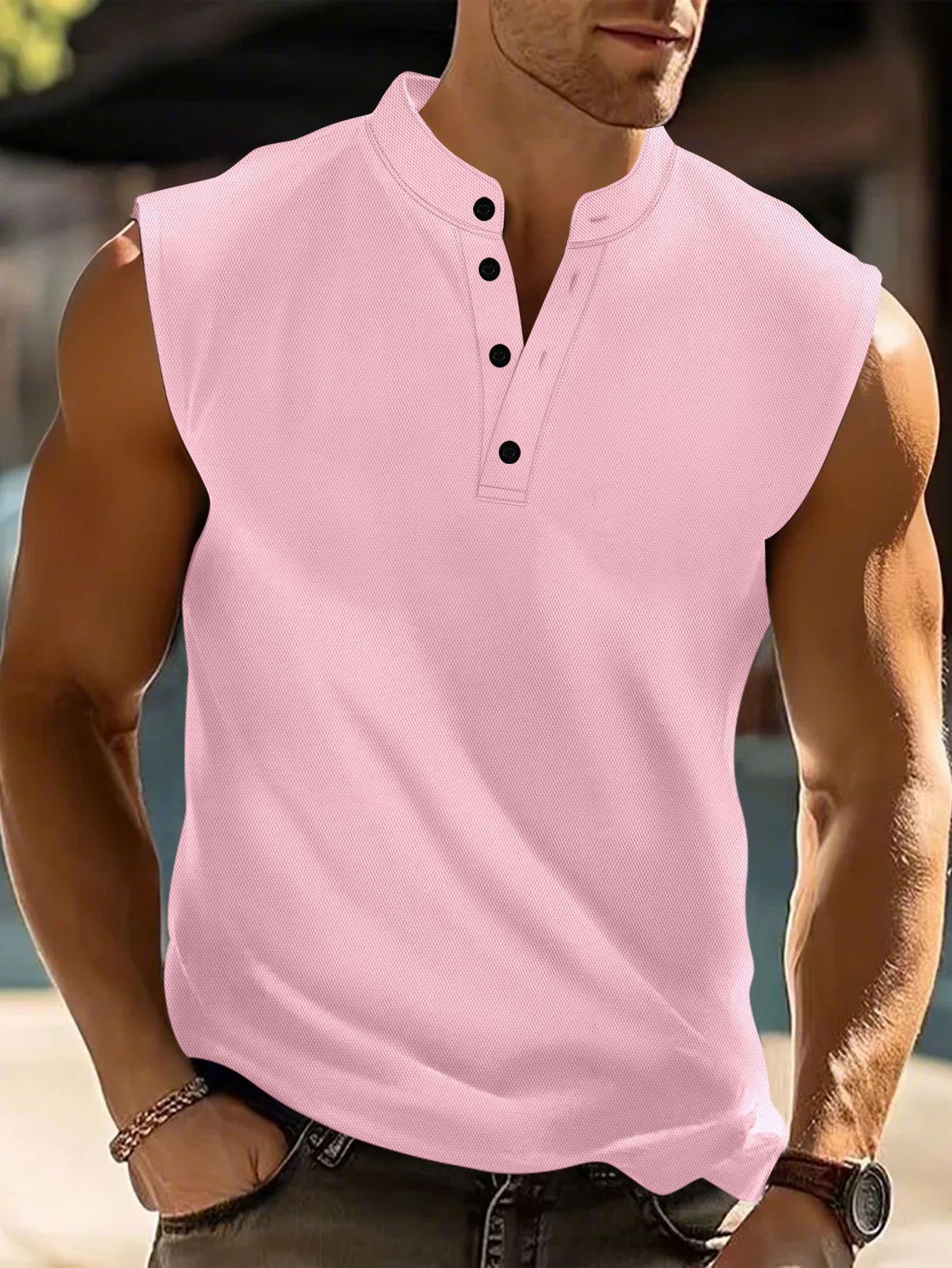 房子 立领 短袖 速干 粉色 副本