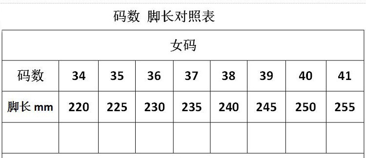 _0000000尺码对照表