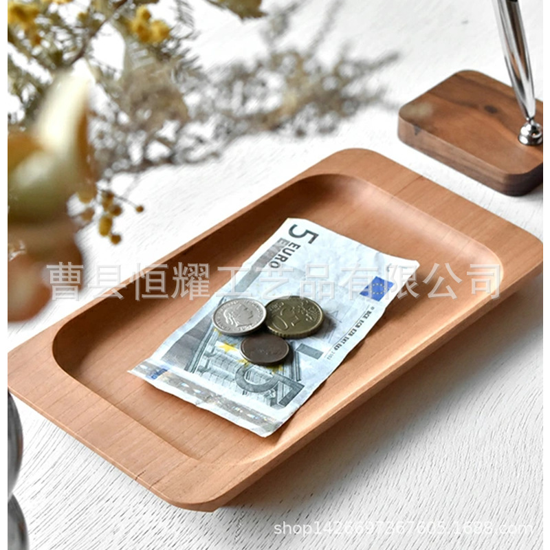 日式方形托盘 家用厨房儿童水果点心盘 创意简约桌面多功能收纳