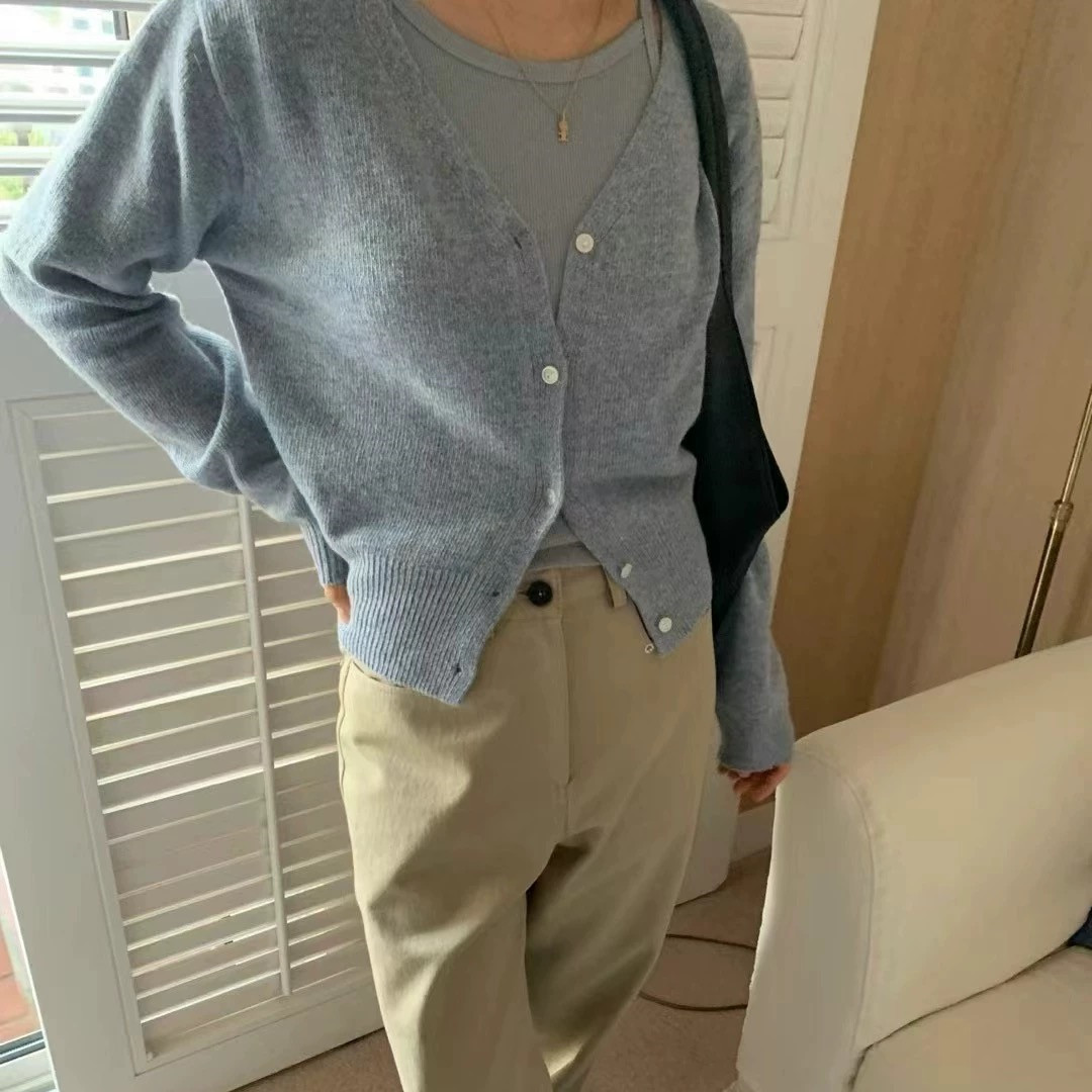 2024早秋新款V领长袖详情图10