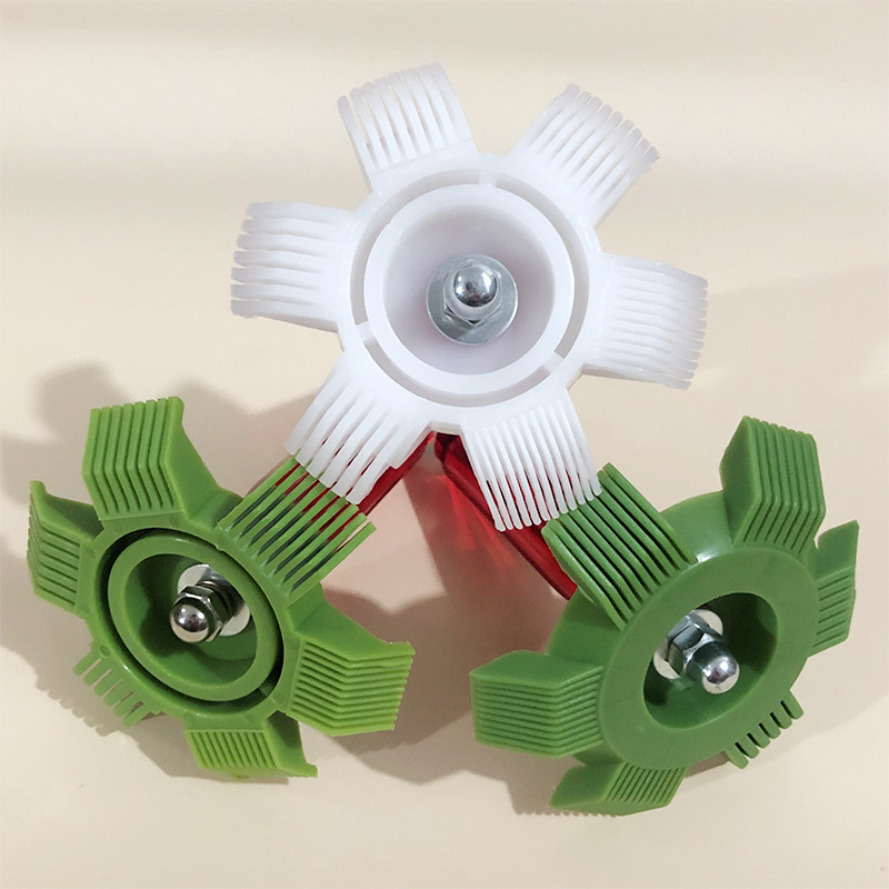 塑料翅片梳绿色白色-003.jpg