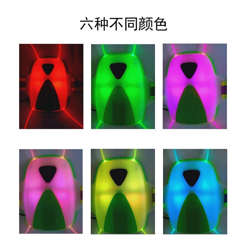 LED防水充电跑步安全背心警示自行车流星跑步灯