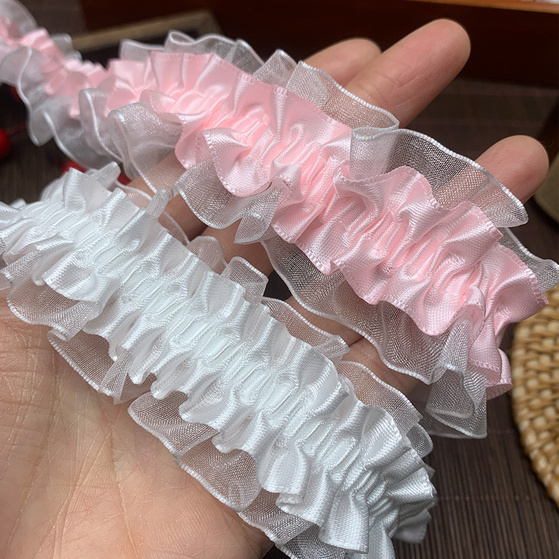 多色小香风蕾丝花边辅料高档刺绣布料痛包装饰带丝带服