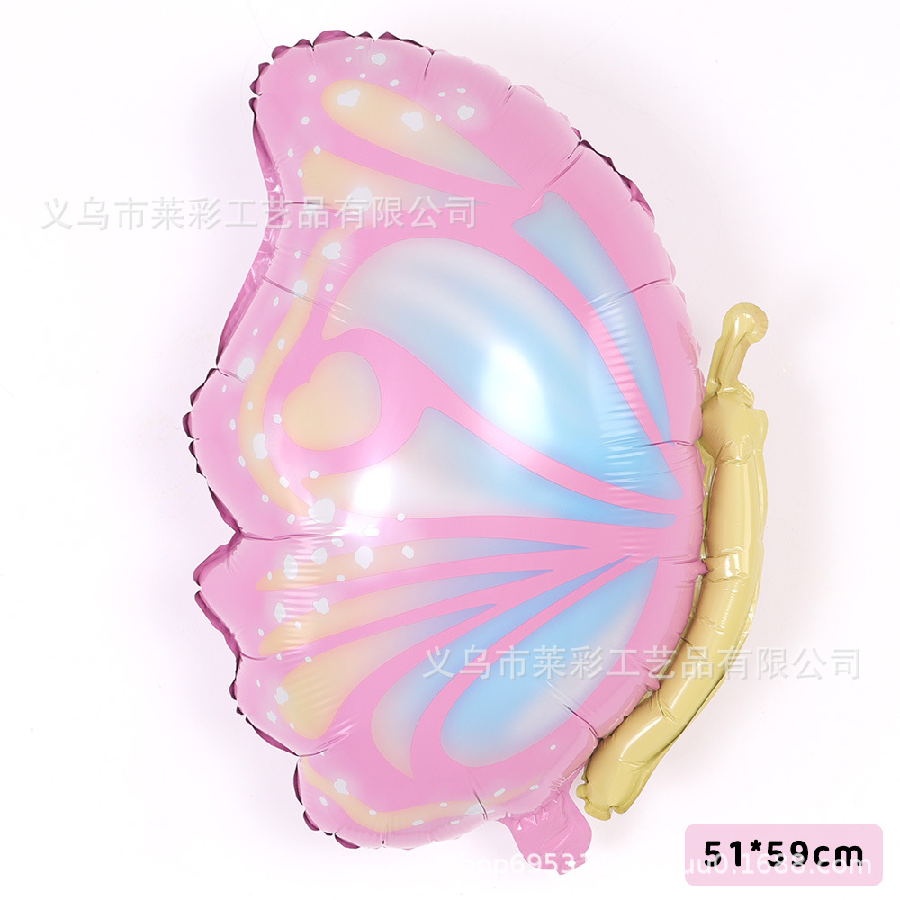 侧飞粉蝴蝶 51×59CM