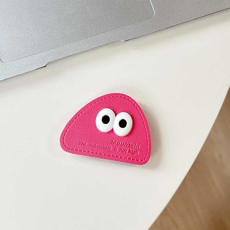 _0010_透明支架-皮质小山峰(眼睛)-玫红