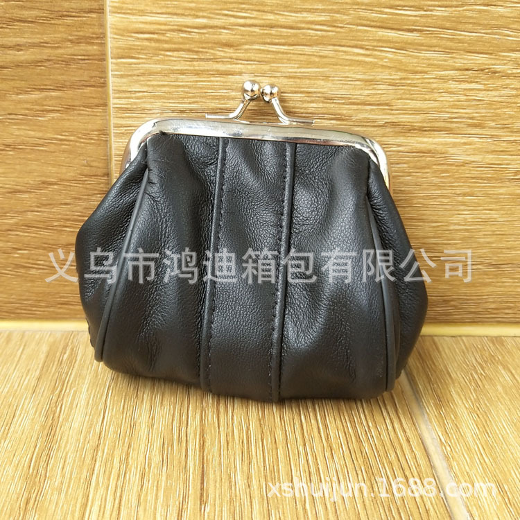 真羊皮零钱包