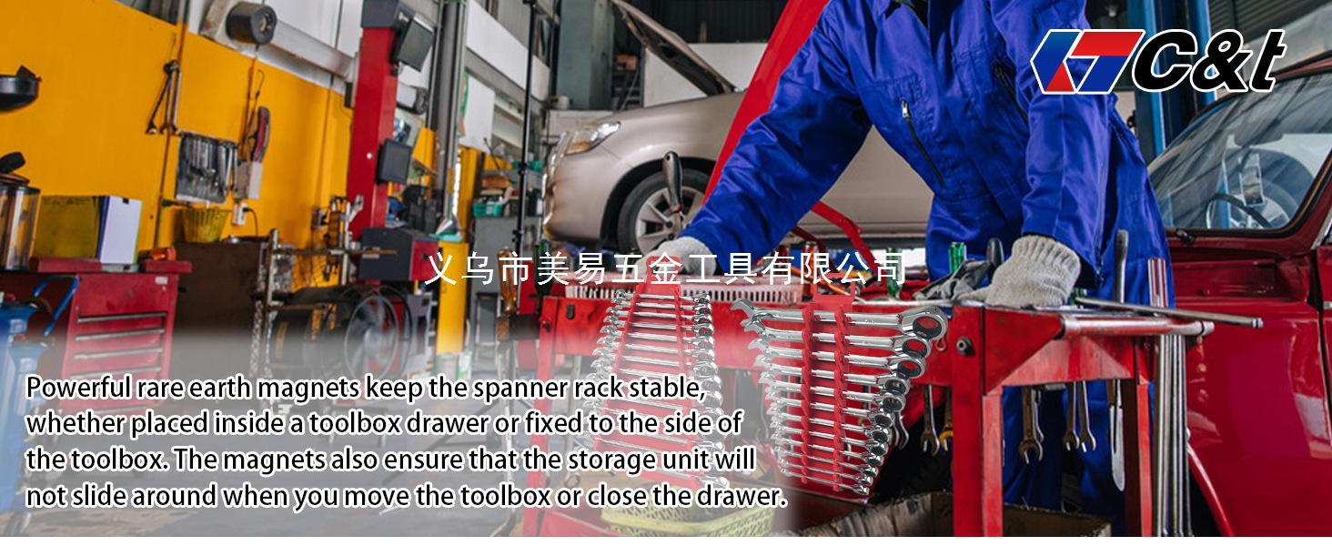 2 Pack Magnetic Wrench Organizer