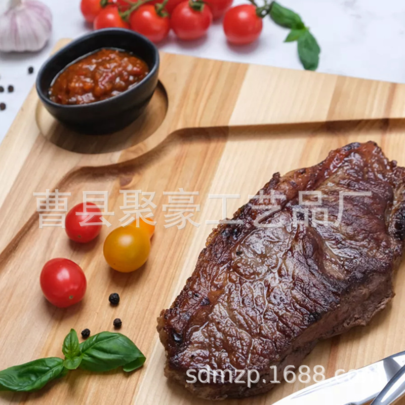 木质创意托盘橡木砧板寿司盘薯条炸鸡木盘实木披萨奶酪托盘批发