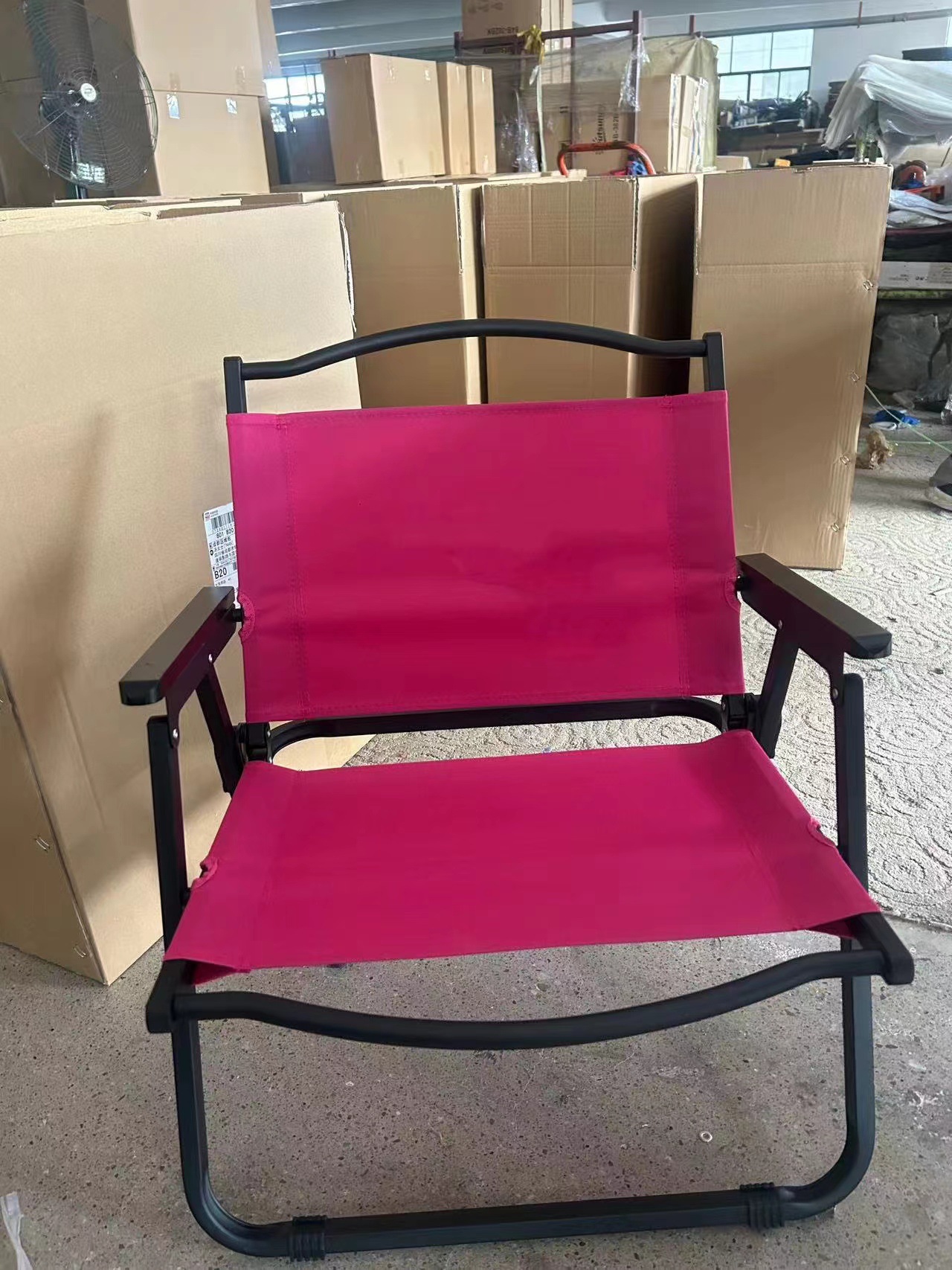 大号玫红黑架黑扶手