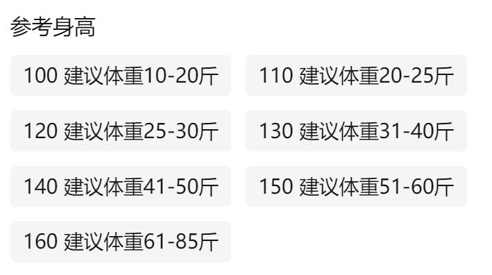 尺码安全裤