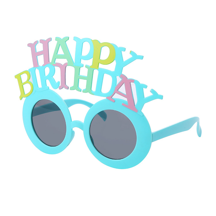 圆框彩色生日眼镜