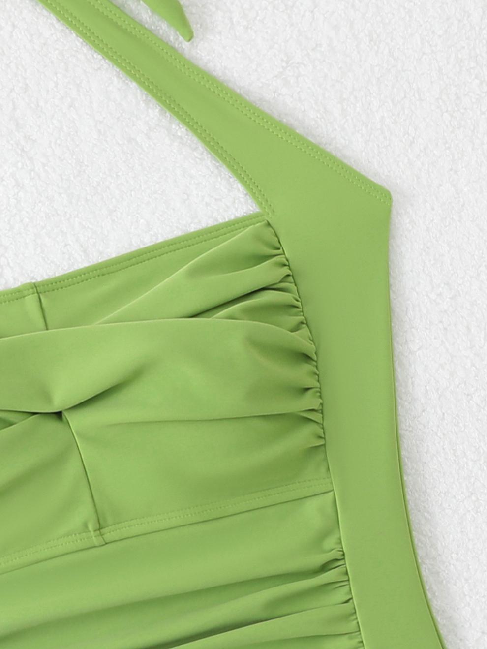 商品详情图_25亚马逊爆款露背连体比基尼褶皱复古欧美时尚性感