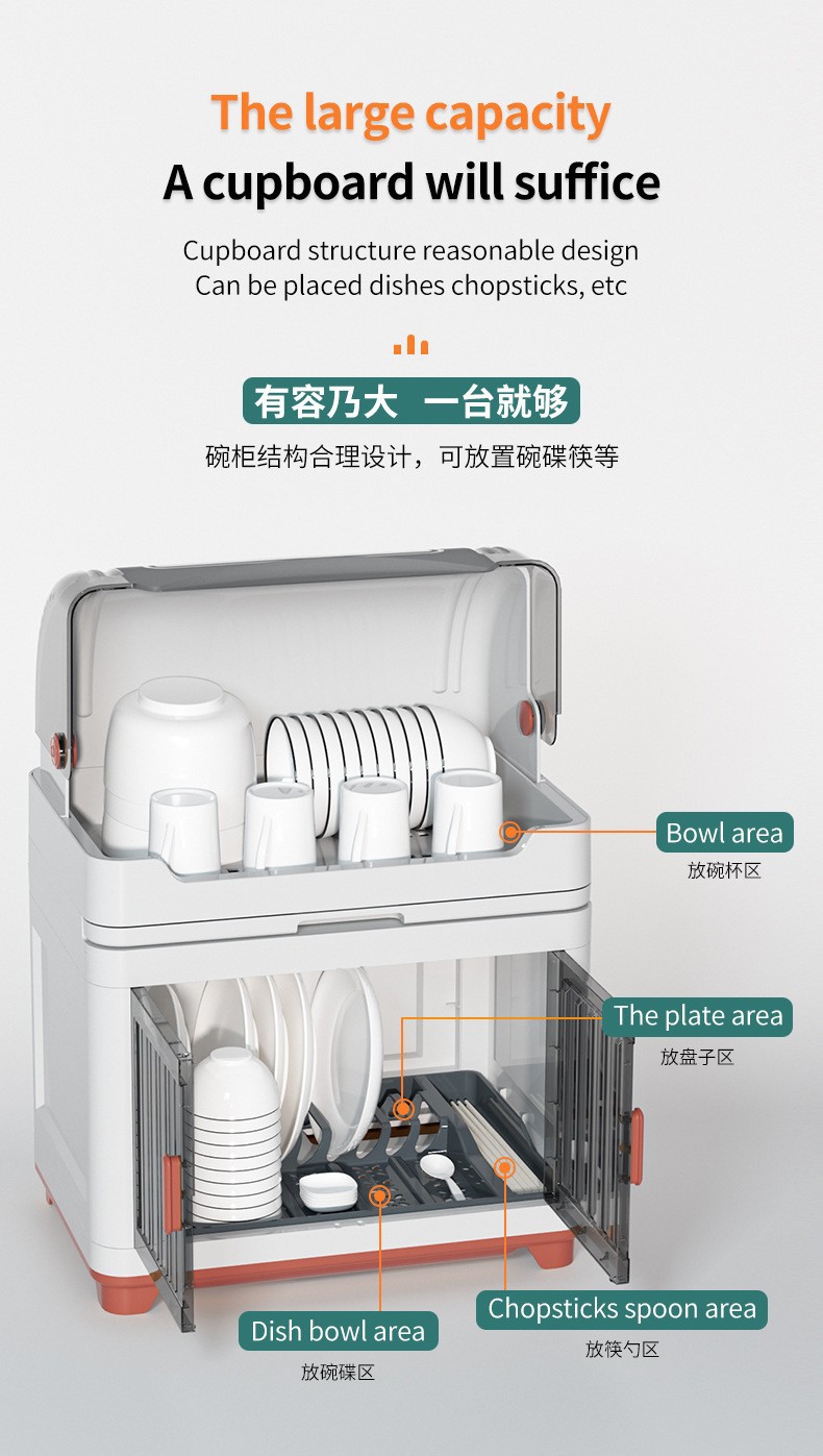沥碗筷餐具收纳盒