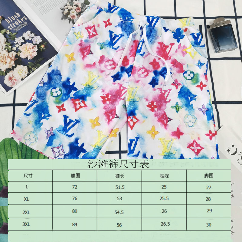 沙滩裤尺寸表