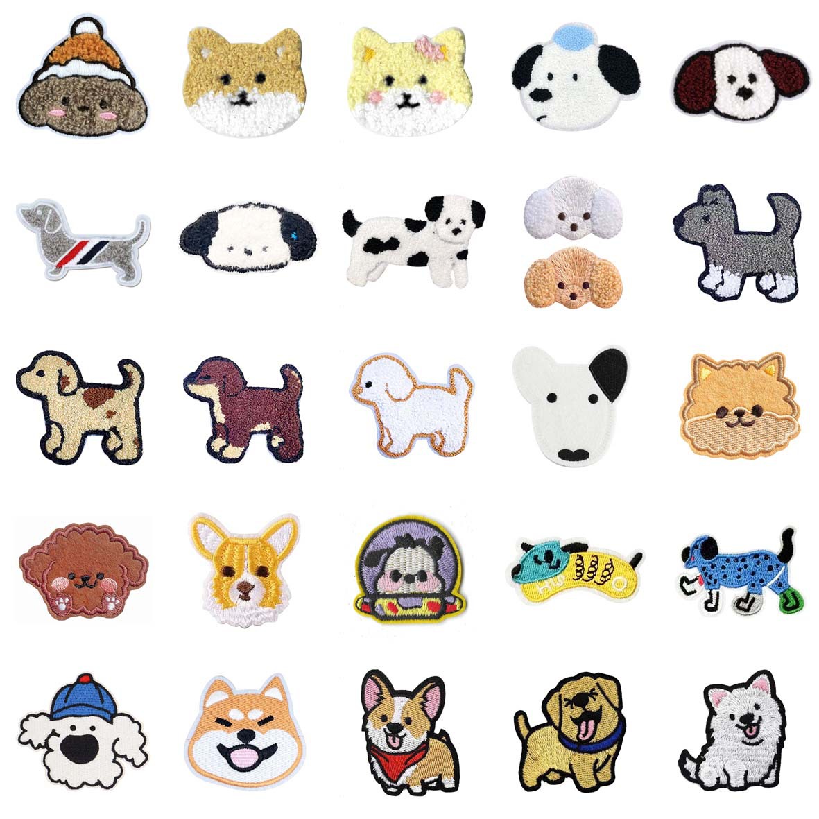 小狗图案系列#3-25宫格-B