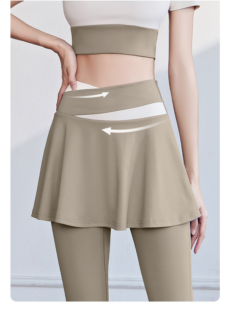 JYMC033蜜桃拼色短裙长裤套图_06