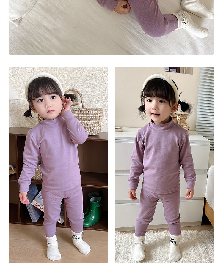 深紫色半高领套装_02