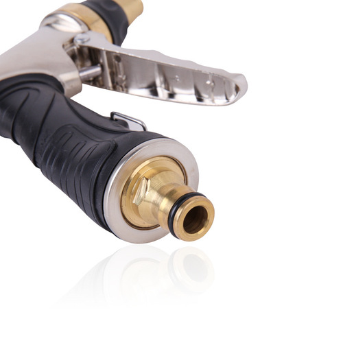 Factory direct sales household water gun pure copper car wash water gun enlarged leak-proof high-pressure cleaning water gun electroplating does not shed paint