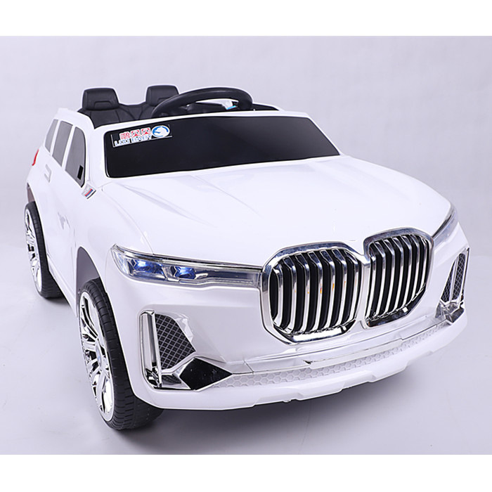 Nuevo doble unidad de control remoto coche de juguete eléctrico bebé puede sentarse coche de cuatro ruedas con columpio cochecito de juguete