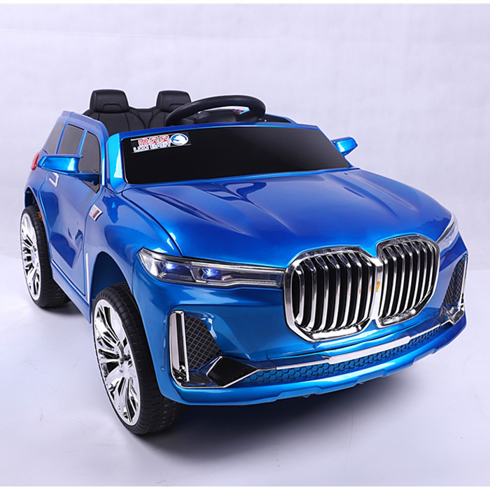 Nuevo doble unidad de control remoto coche de juguete eléctrico bebé puede sentarse coche de cuatro ruedas con columpio cochecito de juguete