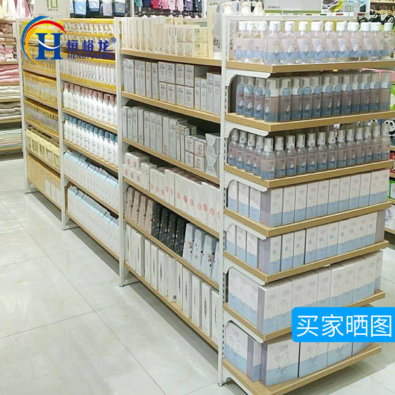 Hengyu longmingchuang Youpin nuevo Zhongdao estante de acero de madera de doble cara joyería papelería boutique Zhongdao gabinete en stock